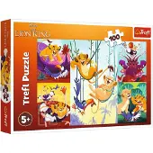 Trefl puzzle 100 pièces Brave Roi Lion Disney 16478