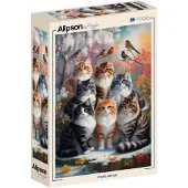 Alipson Puzzle ALIPSON - Puzzle "Chat d'hiver", 1000 pièces