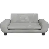 vidaXL Lit pour chien gris clair 70x45x33 cm velours