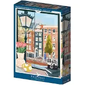 Bluebird Puzzle Puzzle Amsterdam vue d'un Café - 500 à 999 pièces