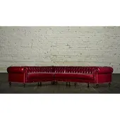 AEA Ledersofa Chesterfield Sofa Couch Poster Eckgarnitur Eckcouch Sofas Garnitur