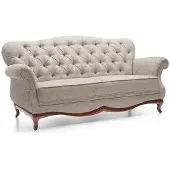 AEA Chesterfield Dreisitzer Couch Polster Möbel Textil Sofa Couchen Stoff