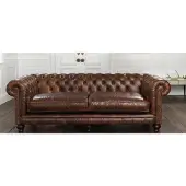 AEA Chesterfield Ecksofa Couch Polster Garnitur Sofa Ecke Ledersofa 161013-19