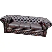 AEA Chesterfield Sofa Couch Ledersofa Polster Garnitur Leicester Wohn Couchen