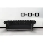 AEA Chesterfield Sofa Coussin Designer Canapés Garniture Tissu Tissu 29