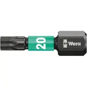 Wera Embout pour vis TORX femelle 1/4'' Impaktor, 50 mm, Dimensions : T 40, Long. totale 50 mm