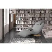 AEA Chaise longue Lounge Relax Fauteuil Canapé Chaise longue Textile
