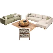 AEA Wohnraumsofa Eckcouch Couch Lounge Sofa Polsterlandschaft Ecksofa Eckgarnitur