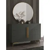AEA Designer Luxus Spiegel runder Wandspiegel Glasspiegel Schlafzimmerspiegel