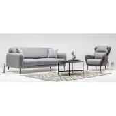 AEA Wohnzimmer Polster Möbel Designer 3-Sitzer Lehnsessel 2tlg Garnitur Set
