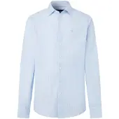 Hackett London pour homme. HM3010851 Chemise City Awning Stripe bleu clair (XXL), Casuel, Coton, Classique, Manche longue