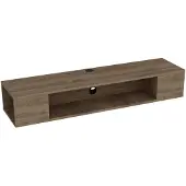 Skye Decor , Peti - Walnut, Table de télévision, noyer, 100 % PANNEAUX ESPAGNOLS REVÊTUS DE MÉLAMINE, 135 x 35,2 x 23 cm