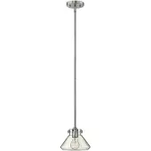 HINKLEY Suspension Congress chromée 1xE27x60W, verre, dimensions : 90,2 x 20,3 x 20,3 cm, IP20,