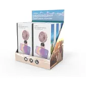 Nedis Ventilateur à main | 90 mm | 6 vitesses | Rose