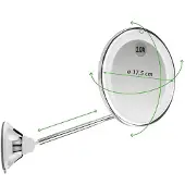 Macom Sensation 229 Miroir de courtoisie Ventouse Ronde Chrome