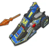 Playmates Toys Figurine d'action Power Rangers Thunderzord, modèle licorne