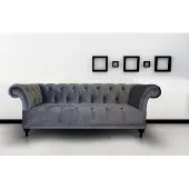 AEA Chesterfield Sofa Coussin Designer Canapés Garniture Tissu Tissu 1