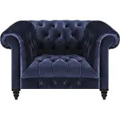 AEA Sessel Polstermöbel Sitz Polster Textil Wohnzimmer Einrichtung Chesterfield