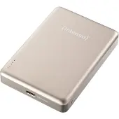 Intenso Batterie Externe Magnétique MW10000 10000 mAh – Compatible MagSafe, Charge Sans Fil 15W, USB-C PD 20W, Pour iPhone & Android – Testée en Allemagne – Champagne
