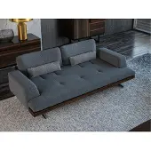 AEA Design Grau Sofa Dreisitzer Couch Wohnzimmer Design Modern Einrichtung