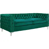 AEA Grüne chesterfield couch luxus samt stoff couchen sofa set knöpfe polster