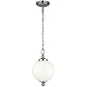 Elstead Lighting Suspension Parkman, nickel poli, 1xE27x60W, métal, dimensions : 38x22x22 cm, IP20, Feiss