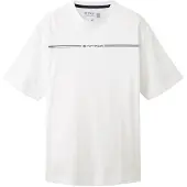 Tom Tailor T-Shirt bleu nuit / bleu-gris / blanc