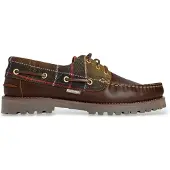 Barbour pour homme. MFO0795 Chaussures bateau en cuir marron (45), Plat, Lacets, Casuel