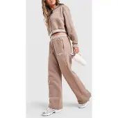 New Balance Jogging Large Côtelé - Marron, Marron