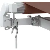 vidaXL Auvent manuel marron 350x250 cm
