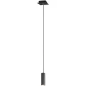 TRIO Suspension MARLEY noire 1xGU10x35W en métal, dimensions : 150 x 12 x 12 cm, IP20,