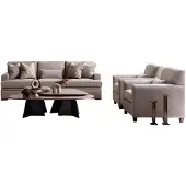 AEA Wohnzimmer-Set 3-teilig 3-Sitzer und 2 Sessel für stilvolles Wohnen.