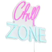 QAZQA Néon mural rose et bleu avec LED - Chill Zone