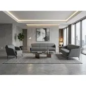 AEA Sessel 3-Sitzer Sofa modernes Grau elegant minimalistisch
