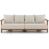 AEA Gartensofa 4-Sitzer Beige Kissen Modern Elegant Stilvoll Komfort