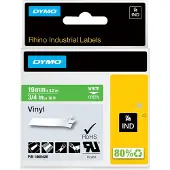 Dymo 1805420 - (19 mm) - Blanc sur vert - Ruban
