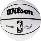 Wilson Nba Autograph Basketball Adam Silver Size 3 Men Sports Equipment White En Taille:One Size