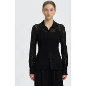 Selected Dentelle Chemise Femme Le noir L