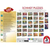 Schmidt Spiele, "Hiboux et Fleurs", puzzle (1000 pièces)