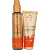 Nuxe Sun Set Huile solaire SPF 30 + Lait fraîcheur après soleil gratuit 1 pc(s) Emballage(S) Combi