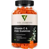 IK-Handelsgruppe Vita Elements Gummies Vitamine C & Zinc 60 pièces Complément alimentaire