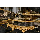 AEA Schwarzer Holz-Couchtisch im modernen Stil