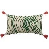 Bloomingville Coussin vert Woodsby