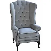 AEA Ohrensessel Chesterfield 1 Sitzer Sessel Textil Polster Sofa Couch