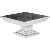 AEA Wohnzimmertisch Quadratisch Couchtisch Sofatisch Beistelltisch Weiß
