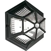 Elstead Lighting Lampe murale et plafonnière d'extérieur noire E27 60 W Parish Elstead