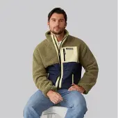Lagooners Veste hybride hommes - Kaki/Mustard