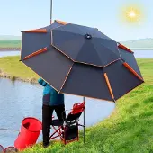 Sonstiges Parasol de plage, extérieur, 200 cm, avec système anti-vent