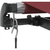 vidaXL Auvent manuel rouge vin 400x350 cm