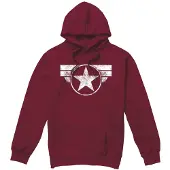 Cotton Soul MARVEL Captain America Hoodie Hommes Sweat à capuche FAMHS956BUR